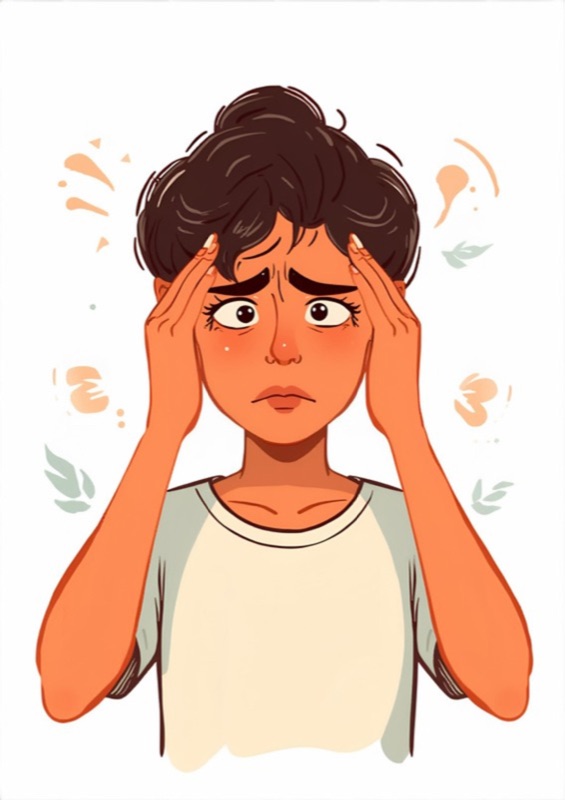 Person experiencing emotional distress